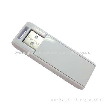 USB Flash Drive in Silver with 4GB Capacity, No External Power Source Required